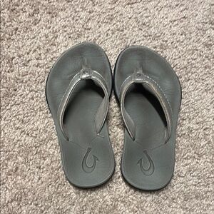 Kids Gray Flip Flops